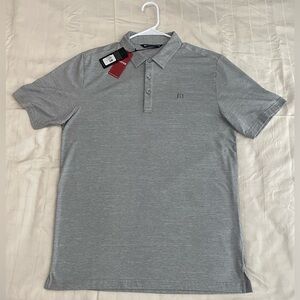 Travis Mathew Heather Gray Polo Shirt
